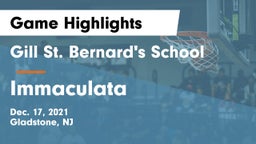 Gill St. Bernard's School vs Immaculata  Game Highlights - Dec. 17, 2021