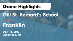 Gill St. Bernard's School vs Franklin  Game Highlights - Dec. 14, 2023