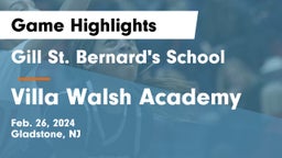 Gill St. Bernard's School vs Villa Walsh Academy  Game Highlights - Feb. 26, 2024