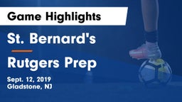 St. Bernard's  vs Rutgers Prep  Game Highlights - Sept. 12, 2019