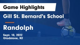 Gill St. Bernard's School vs Randolph  Game Highlights - Sept. 10, 2022