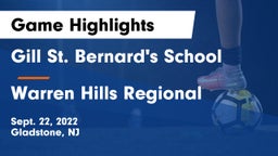 Gill St. Bernard's School vs Warren Hills Regional  Game Highlights - Sept. 22, 2022