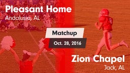 Matchup: Pleasant Home vs. Zion Chapel  2016