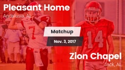 Matchup: Pleasant Home vs. Zion Chapel  2017