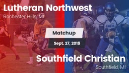 Matchup: Lutheran Northwest vs. Southfield Christian  2019