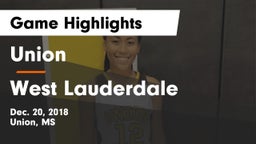 Union  vs West Lauderdale  Game Highlights - Dec. 20, 2018