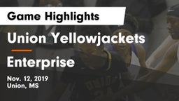 Union Yellowjackets vs Enterprise  Game Highlights - Nov. 12, 2019