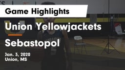 Union Yellowjackets vs Sebastopol  Game Highlights - Jan. 3, 2020