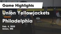 Union Yellowjackets vs Philadelphia Game Highlights - Feb. 4, 2020