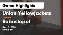 Union Yellowjackets vs Sebastopol  Game Highlights - Dec. 3, 2020