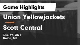 Union Yellowjackets vs Scott Central  Game Highlights - Jan. 19, 2021