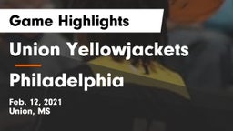 Union Yellowjackets vs Philadelphia  Game Highlights - Feb. 12, 2021