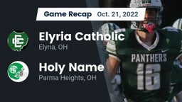 Recap: Elyria Catholic  vs. Holy Name  2022