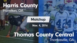 Matchup: Harris County vs. Thomas County Central  2016