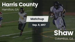 Matchup: Harris County vs. Shaw  2017