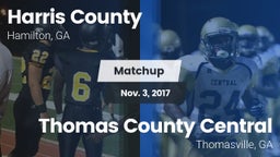 Matchup: Harris County vs. Thomas County Central  2017