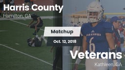Matchup: Harris County vs. Veterans  2018