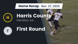 Recap: Harris County  vs. First Round 2020