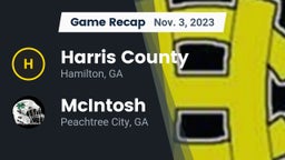 Recap: Harris County  vs. McIntosh  2023