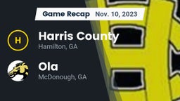 Recap: Harris County  vs. Ola  2023