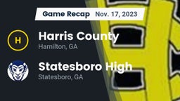 Recap: Harris County  vs. Statesboro High 2023