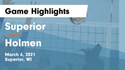 Superior  vs Holmen  Game Highlights - March 6, 2021