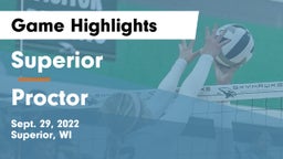 Superior  vs Proctor  Game Highlights - Sept. 29, 2022