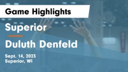 Superior  vs Duluth Denfeld  Game Highlights - Sept. 14, 2023