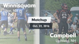 Matchup: Winnisquam vs. Campbell  2016