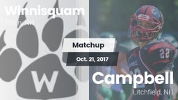 Matchup: Winnisquam vs. Campbell  2017
