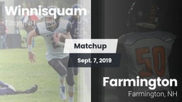 Matchup: Winnisquam vs. Farmington  2019