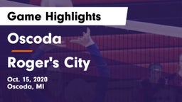 Oscoda  vs Roger's City Game Highlights - Oct. 15, 2020