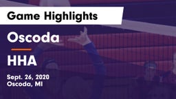 Oscoda  vs HHA Game Highlights - Sept. 26, 2020