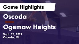 Oscoda  vs Ogemaw Heights  Game Highlights - Sept. 25, 2021