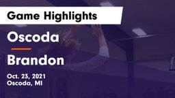 Oscoda  vs Brandon Game Highlights - Oct. 23, 2021