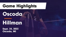 Oscoda  vs Hillman Game Highlights - Sept. 24, 2022