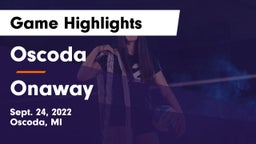 Oscoda  vs Onaway Game Highlights - Sept. 24, 2022