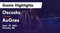 Oscoda  vs AuGres Game Highlights - Sept. 29, 2022