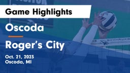 Oscoda  vs Roger’s City Game Highlights - Oct. 21, 2023