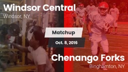 Matchup: Windsor Central vs. Chenango Forks  2016