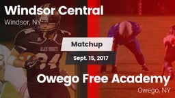 Matchup: Windsor Central vs. Owego Free Academy  2017