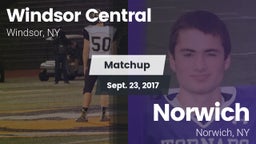 Matchup: Windsor Central vs. Norwich  2017