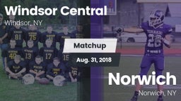 Matchup: Windsor Central vs. Norwich  2018