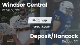 Matchup: Windsor Central vs. Deposit/Hancock  2019