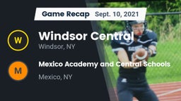 Recap: Windsor Central  vs. Mexico Academy and Central Schools 2021