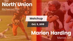 Matchup: North Union vs. Marion Harding  2018