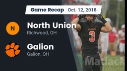 Recap: North Union  vs. Galion  2018