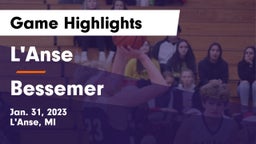 L'Anse  vs Bessemer Game Highlights - Jan. 31, 2023