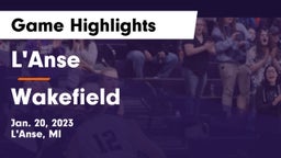 L'Anse  vs Wakefield Game Highlights - Jan. 20, 2023