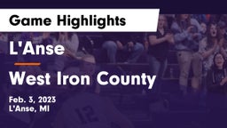L'Anse  vs West Iron County  Game Highlights - Feb. 3, 2023